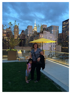 Image of our guests Teresa and her Granddaughter Sophia.